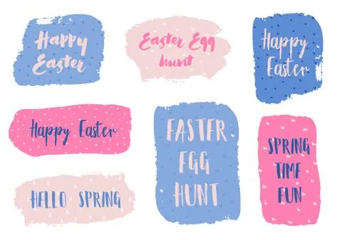 Easter Banners Collection Stock Illustration