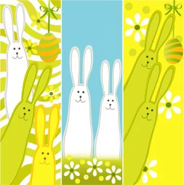 Easter banners Stock Illustration