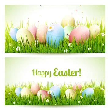 Easter banners Stock Illustration
