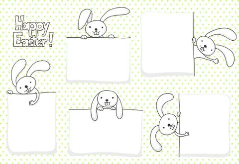 Easter banners Stock Illustration