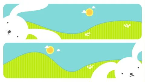 Easter banners Stock Illustration