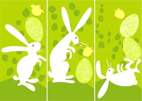 EAster banners Stock Illustration