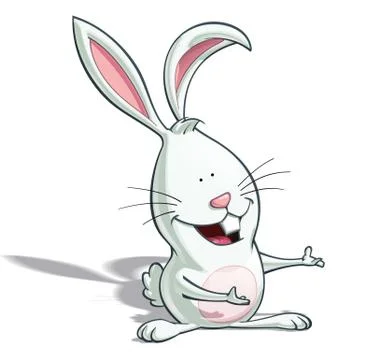 Easter banny showing Stock Illustration