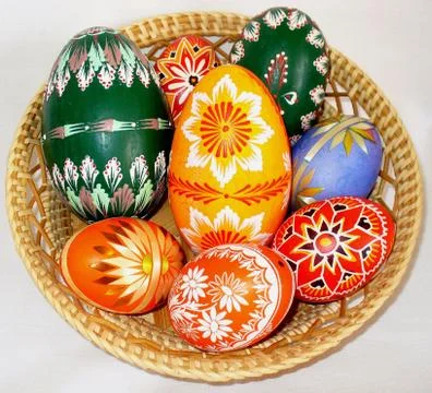 Easter basket-4 Stock Photos