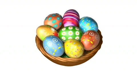 Easter Basket Stock Footage 347879
