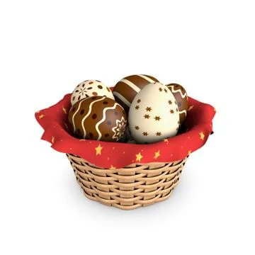 Easter basket Stock Illustration