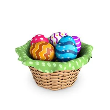 Easter basket Stock Illustration
