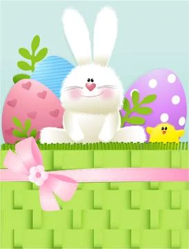 Easter basket Stock Illustration