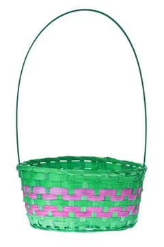 Easter basket isolated Foto stock