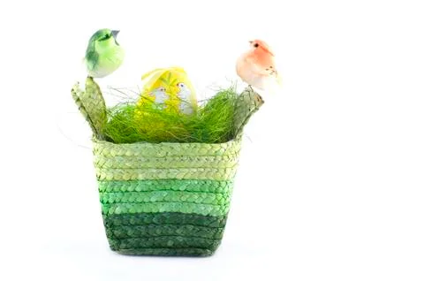 Easter basket Stock Photos