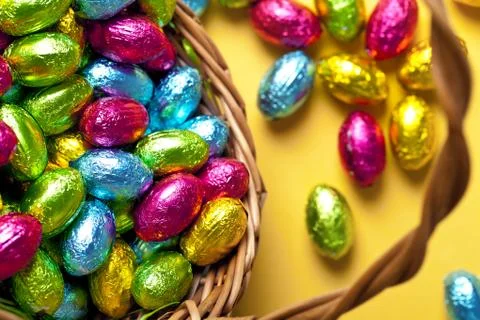 Easter basket Stock Photos