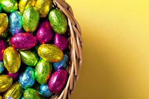 Easter basket Stock Photos