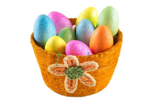 Easter basket Stock Photos