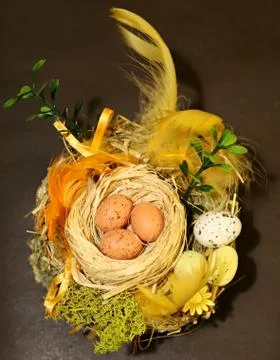 Easter basket Stock Photos
