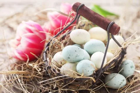 Easter Basket Stock Photos