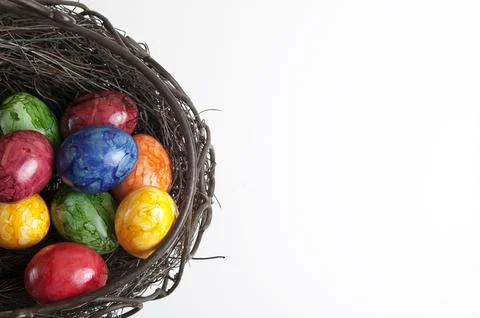 Easter basket Stock Photos