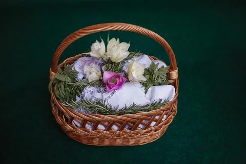Easter basket Stock Photos