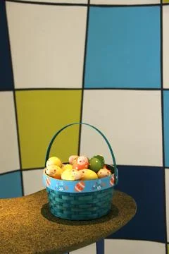 Easter basket Stock Photos