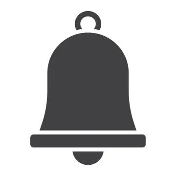 Easter bell glyph icon, easter and holiday Stock Illustration