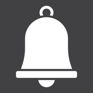 Easter bell glyph icon, easter and holiday Stock Illustration