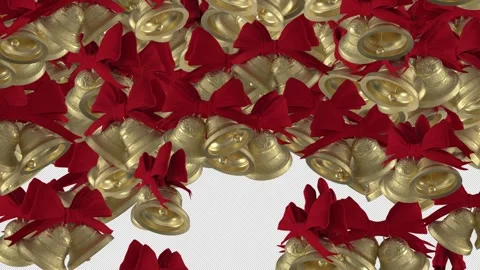 Easter bells transition element with alpha channel. Stock Footage 303790718