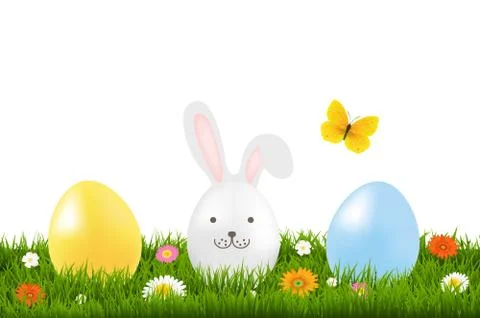 Easter Border Stock Illustration