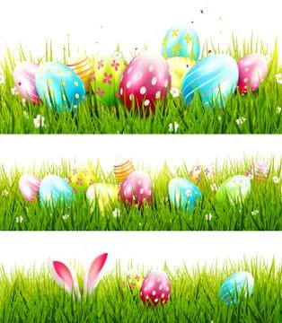 Easter borders Stock Illustration