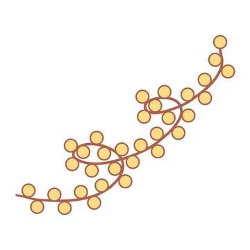Easter branches plant pattern hunting spring icon Stock Illustration