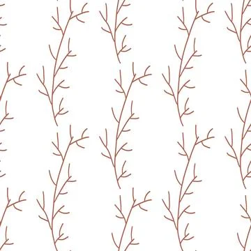 Easter branches plant vector hunting spring patter Stock Illustration