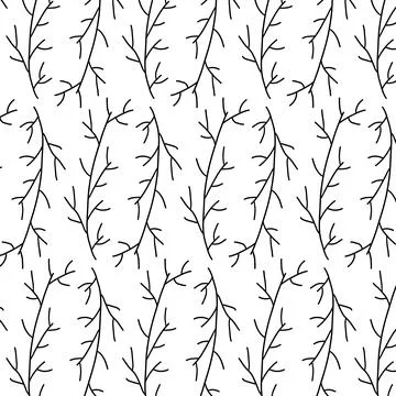 Easter branches plant vector hunting spring patter Stock Illustration