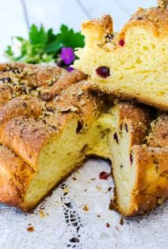 Easter bread Stock Photos