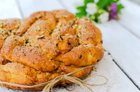 Easter bread Stock Photos
