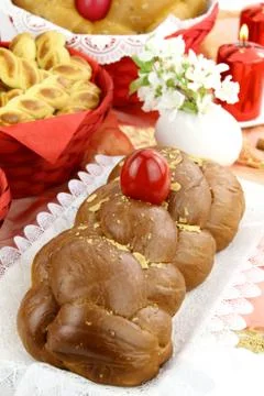 Easter bread Stock Photos