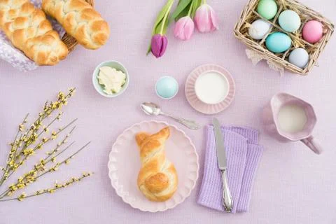Easter breakfast Stock Photos