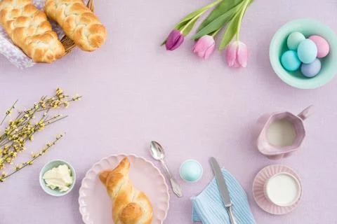 Easter breakfast Stock Photos