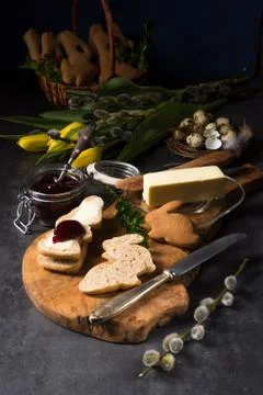 Easter breakfast Foto stock