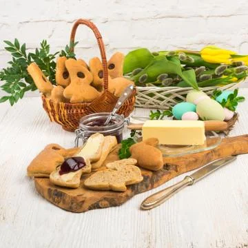 Easter breakfast Stock Photos