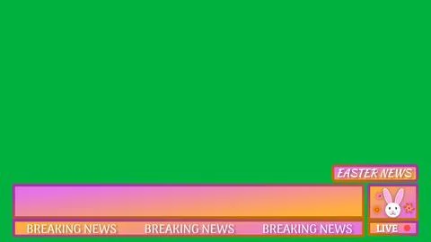 Easter breaking news, easter news concept illustration Stock Illustration
