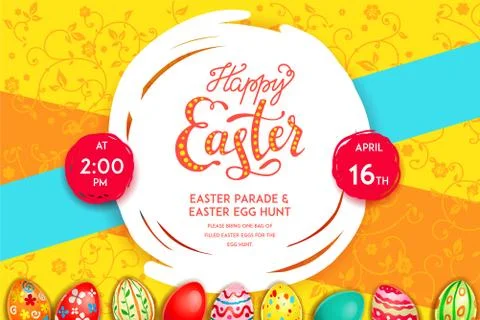 Easter bright background Stock Illustration