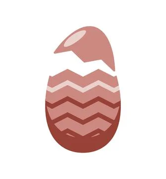 Easter broken egg Stock Illustration