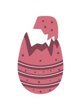 Easter broken egg Stock Illustration