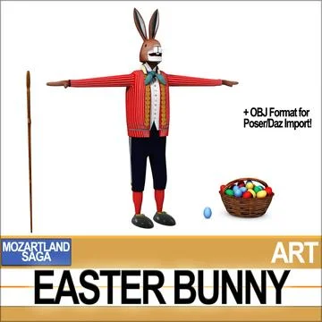 Easter Bunny 3D Model