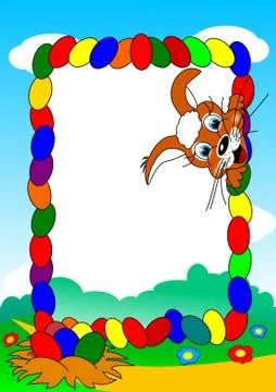 Easter Bunny and a desire  Illustrazione stock