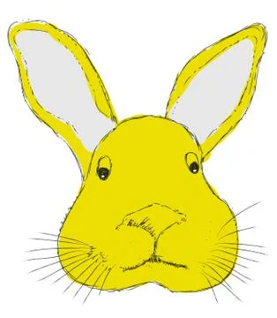 Easter bunny  background . Stock Illustration