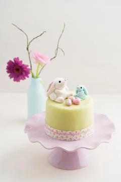Easter bunny cake Stock Photos