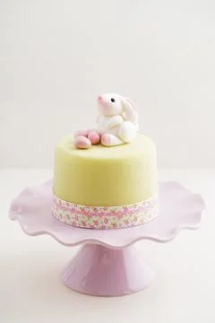 Easter bunny cake Stock Photos
