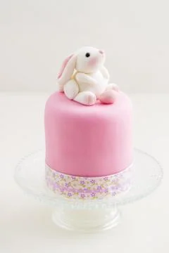 Easter bunny cake Stock Photos