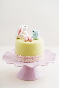 Easter bunny cake Stock Photos