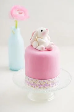 Easter bunny cake Stock Photos