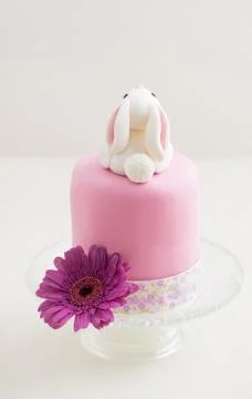 Easter bunny cake Stock Photos